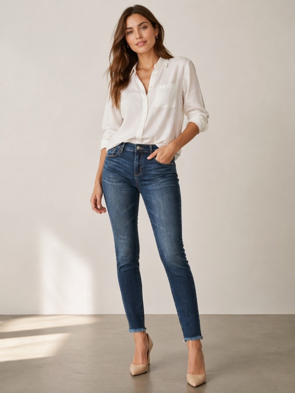 STS Blue - Neve Skinny Fray Hem Jean